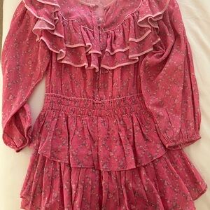 Loveshack Fancy Luca Dress - XS /
FUCHSIA BERRY
NEVER WORN